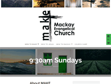 Tablet Screenshot of mackayevangelicalchurch.com